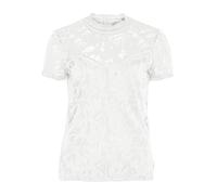 VILA CLOTHES Damen VISTASIA S/S LACE TOP - NOOS Top, per pack Weiß (Cloud Dancer Cloud Dancer), 34 (Herstellergröße: XS)