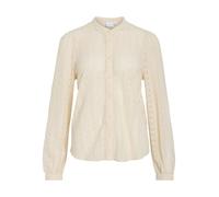 Vila Chikka Lace Long Sleeve Blouse Beige 2XL Frau (Herstellerartikelnummer: 14082977-Birch-XXL)
