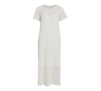 Vila Damen Kleid VIMINE O-Neck S/S MIDI Dress (DE/NL/SE/PL, Alphanumerisch, S, Regular, Regular, Snow White)
