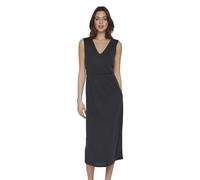 Vila Damen Kleid VIMODALA V-Neck S/L MIDI Dress - NOOS (DE/NL/SE/PL, Alphanumerisch, XS, Regular, Regular, Black), Schwarz