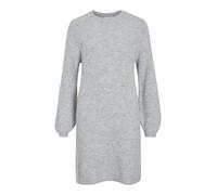 Vila Damen Strickkleid VIRETTA O-Neck L/S Knit Dress/R (DE/NL/SE/PL, Alphanumerisch, XL, Regular, Regular, Light Grey Melange)
