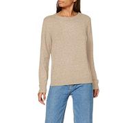 VILA - VIRIL O-NECK L/S KNIT TOP - NOOS - Farbe - natural melange - Größe - M