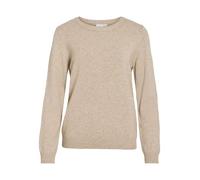 Vila Ril Long Sleeve O Neck Sweater Beige XL Frau (Herstellerartikelnummer: 14054177-NaturalMelange-XL)