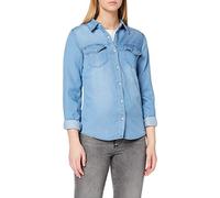 Vila Damen Vibista Denim Shirt/Su-noos Hemd ,Medium Blue Denim 2,S