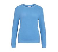 Vila Strickpullover mit gerippten Abschlüssen Modell 'dalo' in Blau, Größe XS