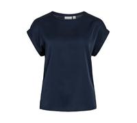 Vila Damen Viellette S/S Satin Top/Su Noos T-Shirt, Navy Blazer, 34 EU