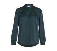 Vila Damen Viellette Satin L/S Shirt-Noos Langarmbluse