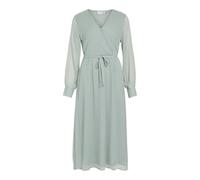 Vila Damen Vifalia V-Neck L/S Midi Dress - Vifalia V-Neck L/S Midi Dress - Noos/Dc (1er Pack)