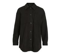 Vila Damen Vikimmi Shirt L/S Jacket - Noos Jacke, Schwarz, XXL EU