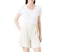 Vila Damen Vilania Hw Tie Shorts, Birch, 36 EU