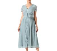 Vila Damen Vimichelle S/S V-Neck Midi Dress/Ka Midikleid
