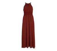 Vila Damen Vimilina Halter Neck Maxi Dress/Su - Noos Dress, Fired Brick, 42 EU