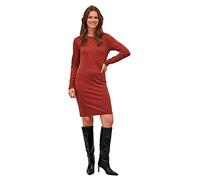 Vila Damen Vimodala O-neck L/S Midi Dress/Su - Noos Dress, Fired Brick, XL EU