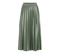 Plisseerock VILA "VINITBAN SKIRT - NOOS", Damen, Gr. M (38), laurel wreath, Web, Obermaterial: 96% Polyester, 4% Elasthan, unifarben, regular fit knieumspielend, Röcke (47390415-M) laurel wreath
