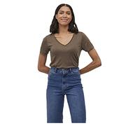 Vila Damen Vinoel Lurex S/S Top - Noos, Crocodile, S