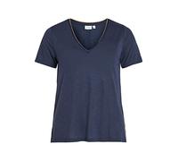 Vila - Bekleidung VINOEL LUREX S/S TOP - NOOS - blau - Größe XS