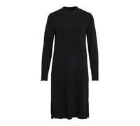 Vila Damen Viril Crew Neck L/S Midi Dress - Noos Kleid, Schwarz, XL EU