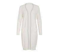 Vila Damen Viril Long L/S Knit Cardigan - Noos Strickjacke 14042770,White Alyssum,XS