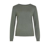 Vila Damen Viril O-Hals L/S Knit Top - Noos Pullover, Laurel Wreath/Detail:Dark Melange, XXL EU