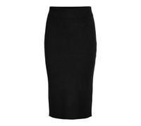 Vila Damen Viril Pencil Hw Knit Skirt - Noos Rock, SchwarzM