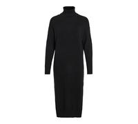 Vila Damen Viril Roll Neck L/S Midi Dress - Noos Kleid, Schwarz, L EU