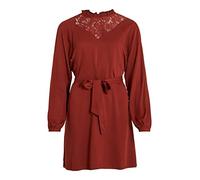 Vila Damen Visuvita L/S Lace Dress / Su - Noos Kleid, Fired Brick, 42 EU