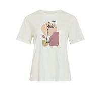 Vila Damen Visybil Abstract O-Neck S/S Top