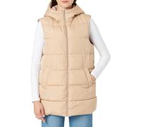 Vila Damen Vitate S/L Puffer Vest - Noos Weste, Sesame, 40 EU