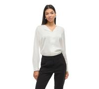 VILA - VIELLETTE V-NECK L/S SATIN SHIRT - NOOS snow white - Gr. - 40