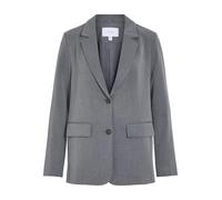 Longblazer VILA "VIVARONE LOOSE BLAZER-NOOS" Gr. 40, grau (medium grey melange) Damen Blazer (44293640-40) medium grey melange