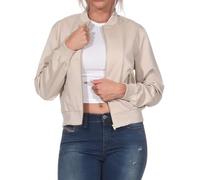 Vila Damen leichte Übergangsjacke Blouson VIBubble Bomber Jacket 14113945 Cement 40