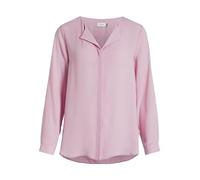 Vila Female Hemd High Low geteilter Kragen
