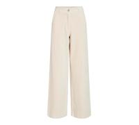 Vila - Bekleidung Vikita Rw Wide Corduroy Pants - Noos - weiß - Größe L