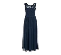 Vila Damen Kleid VILYNNEA Maxi Dress - NOOS Total Eclipse/Elastic (DE/NL/SE/PL, Numerisch, 42, Regular, Regular, total Eclipse)