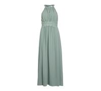 Vila Milina Halter Sleveless Long Dress Grün 44 Frau (Herstellerartikelnummer: 14052647-GreenMilieu/DetailElastic-44)