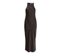 Maxikleid VILA "VIRAVENNA S/L ANKLE DRESS - NOOS/OC", Damen, Gr. 42, N-Gr, coffee bean, Obermaterial: 100% Polyester, unifarben, regular fit lang, Kleider Maxikleid, Kunstfaser, regular fit (95033557-