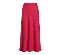 Maxirock VILA "VIELLETTE HW LONG SKIRT - NOOS", Damen, Gr. 34, jazzy, Web, Obermaterial: 100% Polyester, unifarben, Basic schmal wadenlang, Röcke Maxirock (95258341-34) jazzy