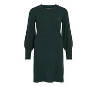 Strickkleid VILA "VIKERRY O-NECK KNIT DRESS - NOOS", Damen, Gr. S, N-Gr, rosa (ponderosa pine), Strick, Obermaterial: 53% Polyester, 30% Viskose, 17% Polyamid, unifarben, regular fit knielang, Rundhal