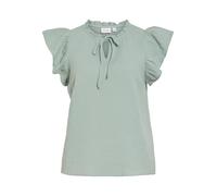 Vila Female Oberteil mit angeschnittenen Ärmeln VILANIA Stehkragen | cap sleeve top