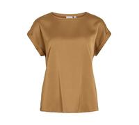 Vila "VIELLETTE S/S SATIN TOP - NOOS" Satin Optik (90637534-34) bistre