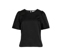 Vila Ellette Satin Puff Kurzarm-bluse 36 Black