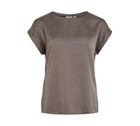 VILA T-Shirt aus Satin Modell 'ELLETTE' in Beige, Größe 34