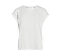 Vila T-Shirt VIELLETTE mit fixierten Ärmelaufschlägen Weiß Größe 34
