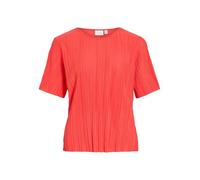 Vila Female Oberteil mit kurzen Ärmeln VIPLISA Plissierter | Short Sleeved Top