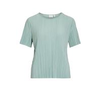 Vila Damen Top VIPLISA O-Neck Kurzarm Blue Surf Größe S