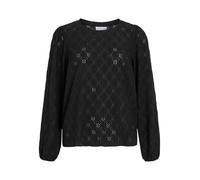 Vila Asta O-neck Top Langarm-t-shirt L Black Beauty