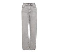 Vila Kelly Hochtaillierte Jeans 38 Light Grey Denim / Detail Wash Lgd 01