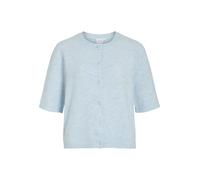 Strickjacke VILA "VILIGA 2/4 O-NECK KNIT CARDIGAN - NOOS", Herren, Gr. XS, nantucket breeze detail:melange, Obermaterial: 97% Polyester, 3% Elasthan, meliert, regular fit normal, Rundhals, Strickjacke