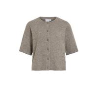 Vila Strickcardigan Viliga 2/4 Rundhals meliert – Noos Damen Kurzarm Gr. S