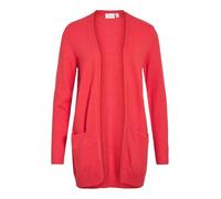 Vila Ril Open Strickjacke S Hibiscus / Dark Melange